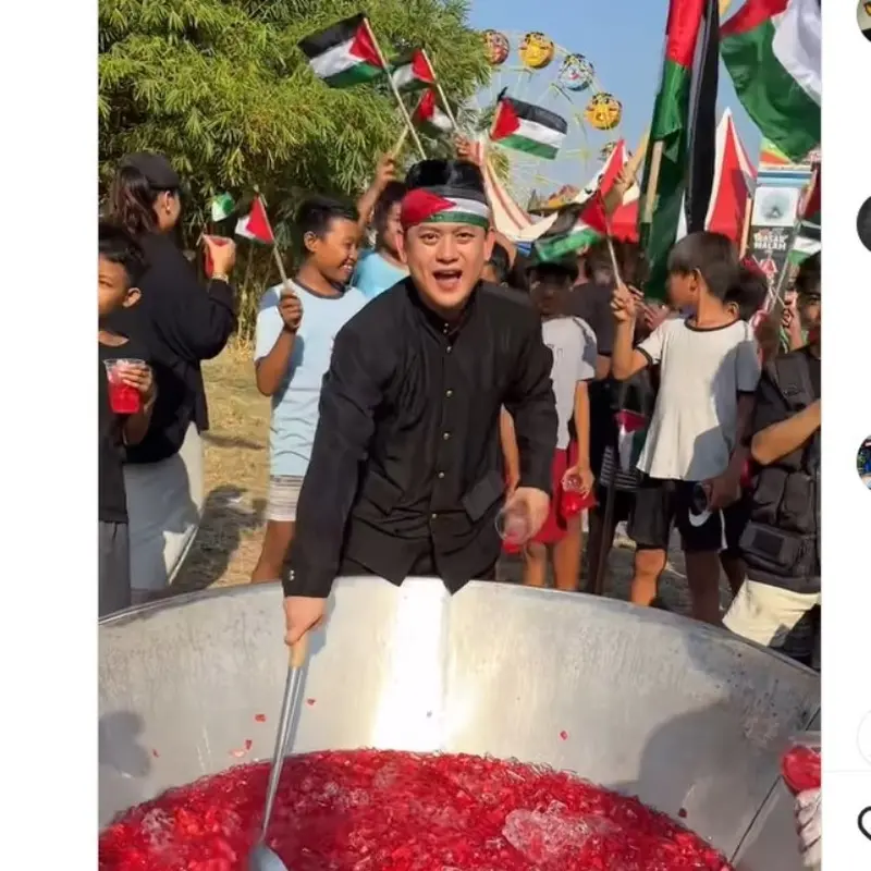 Chef Bobon Dukung Palestina dengan Bikin Semangka, Ditantang Warganet Masak di Gaza