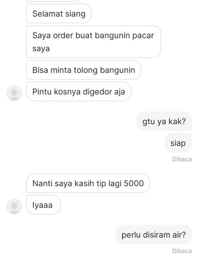 6 Chat Pelanggan Titip Barang Lain ke Driver Ojol Ini Bikin Bingung