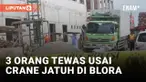 Crane Jatuh di Blora, Diduga Akibat Mesin Rusak