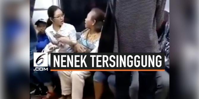 VIDEO: Tak Terima Dipanggil Nenek, Seorang Ibu Ngamuk di Dalam KRL