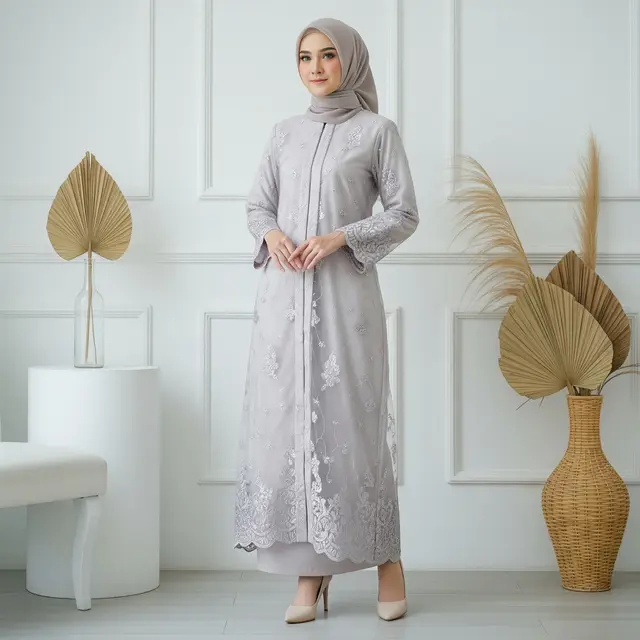 Gamis Terbaru 2025: Simple, Elegan, dan Kombinasi Brokat
