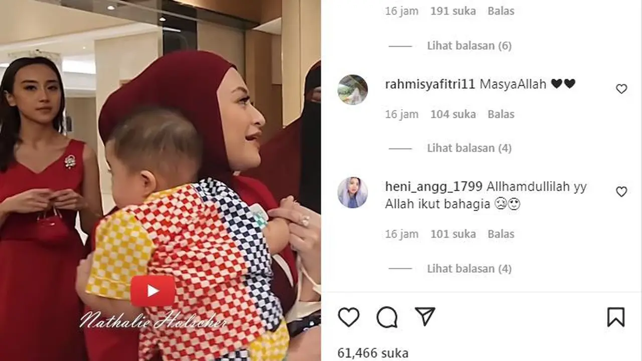 Nathalie Hotcsher ditawari umrah. (Foto: Tangkapan Layar IG @nathaliehocsher)