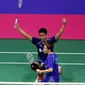 Ganda campuran Indonesia Tontowi Ahmad / Liliyana Natsir lolos ke final Kejuaraan Dunia Bulu Tangkis di Glasgow, Skotlandia, Sabtu (26/8/2017). (Humas PP PBSI)