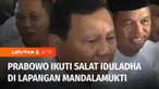 Bakal calon presiden dari Partai Gerindra, Prabowo Subianto mengikuti pelaksanaan salat Iduladha di Lapangan Mandalamukti, kawasan Cikalongwetan, Kabupaten Bandung Barat, Jawa Barat. Kesempatan tersebut juga dimanfaatkan untuk bertemu dengan pendukun...