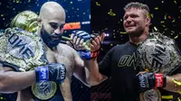 Arjan Bhullar dan Anatoly Malykhin akan tampil di ONE Friday Fights 22 yang berlangsung di Lumpinee Boxing Stadium, Thailand, Jumat (23/6/2023). (dok One Championship)