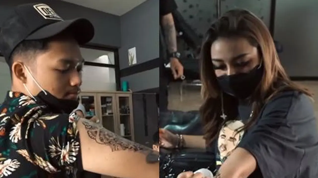 7 Potret Tato di Tangan Aurel dan Azriel Hermansyah, Bikin Ashanty Ngamuk