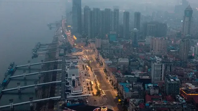 7 Potret Kota Wuhan Bak Kota Mati, Terisolasi Akibat Virus Corona