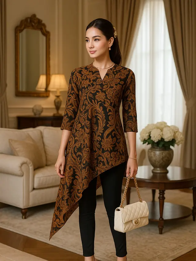Padu Padan Baju Batik Berbagai Model Kekinian dan Bawahannya