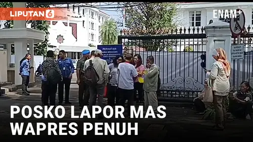 VIDEO: Posko Lapor Mas Wapres Penuh, Warga Tidak Dapat Masuk