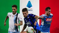 Serie A - Luis Alberto, Papu Gomez, Fabian Ruiz (Bola.com/Adreanus Titus)