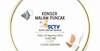 Saksikan malam puncak 26 tahun SCTV bersama Iwan Fals dan artis besar lainnya.