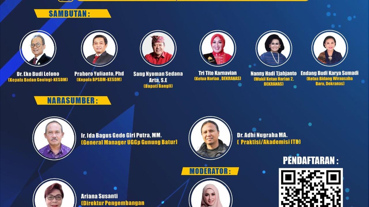 Webinar dan Pelatihan “Strategi Promosi dan Pemasaran Geoproduk di Kawasan UGGp Gunung Batur”.