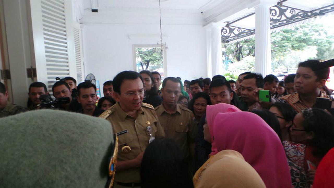Gubernur DKI Jakarta Basuki Tjahaja Purnama atau Ahok di Balai Kota