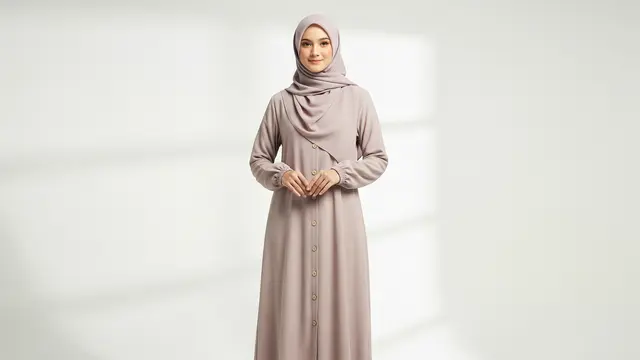 Gamis Hanasui Cutting Lurus (Straight Cut)