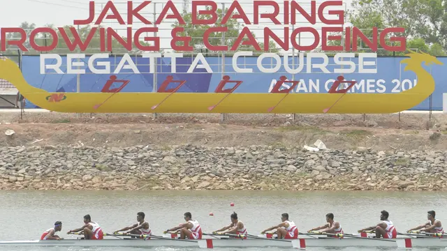 Dayung Putra Indonesia, Asian Games 2018, Medali Emas