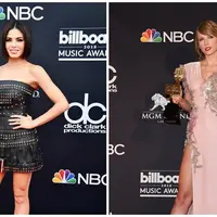 Jenna Dewan-Taylor Swift di Billboard Music Award 2018. (AFP)