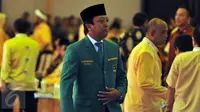 Politikus PPP Romahurmuziy terlihat hadir dalam pembukaan musyawarah nasional luar biasa (Munaslub) Partai Golkar di Bali, Sabtu (14/5). (Liputan6.com/Johan Tallo)