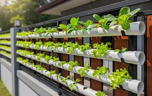 Konsep Hidroponik di Pagar Rumah Biar Jadi Kebun Sekaligus Dekorasi (Sumber: gemini.com)