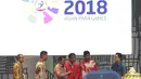 Wapres RI, Jusuf Kalla, saat acara peresmian hitung mundur Asian Para Games 2018 di Kemayoran, Jumat (6/10/2017). Asian Para Games 2018 akan digelar mulai 8 hingga 13 Oktober di Jakarta-Palembang. (Bola.com/M Iqbal Ichsan)