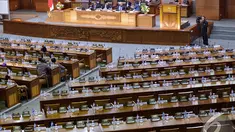 DPR Kubu Koalisi Merah Putih gelar Rapat Paripurna, Jakarta, Selasa (4/11/2014). (Liputan6.com/Andrian M Tunay) 