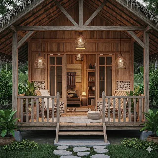 Rumah Bergaya Rustic