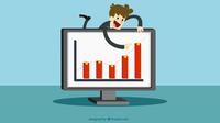 Ilustrasi Grafik Perkembangan, Penjualan, dan atau Pencapaian Perusahaan. Kredit: Freepik