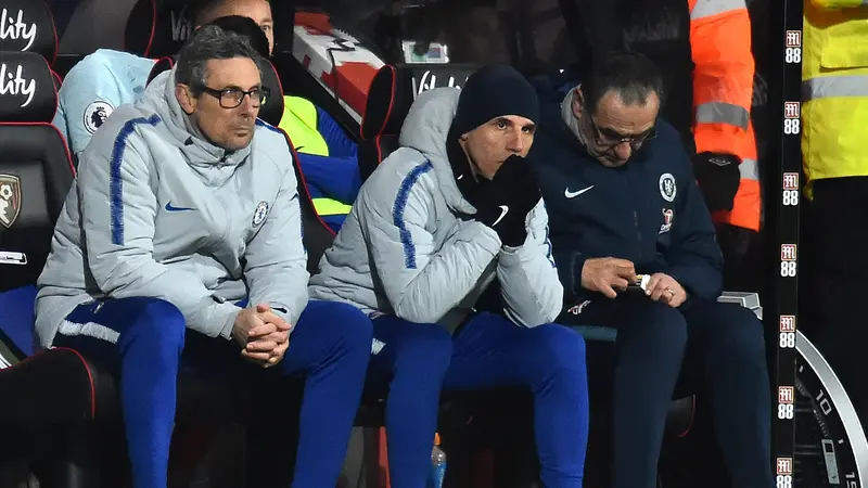 Ekspresi Maurizio Sarri Saat Chelsea Dibantai 4-0