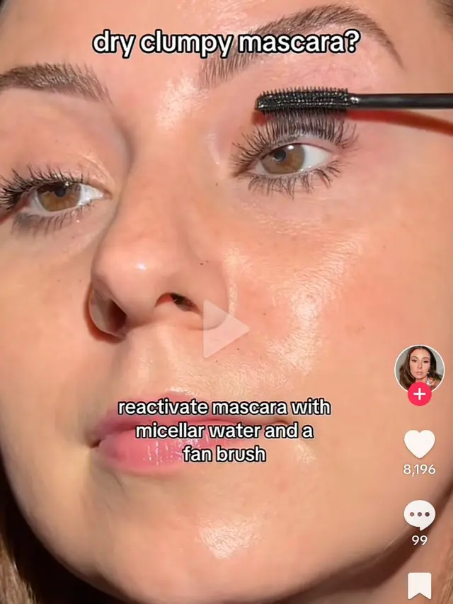 Tips Mengatasi Mascara. (foto: TikTok/roseandben).
