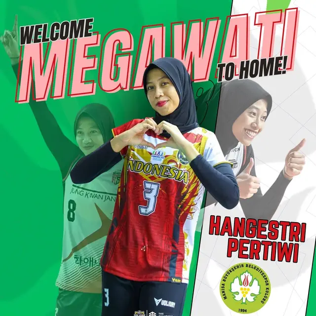 Megawati Hangestri Pertiwi - Manisa BBSK - Liga Voli Turki - Bola Voli