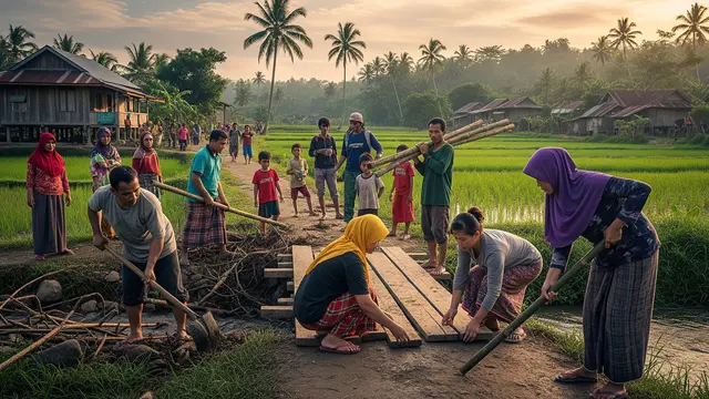 Contoh Nilai Persatuan. Foto: AI Generated