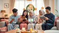 aplikasi membuat kartu ucapan lebaran ©Ilustrasi dibuat AI