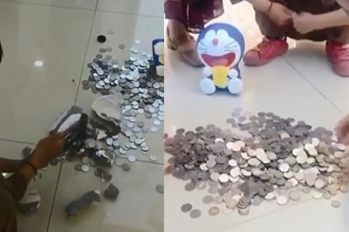 bocah bongkar celengan demi belikan ibunya cincin
