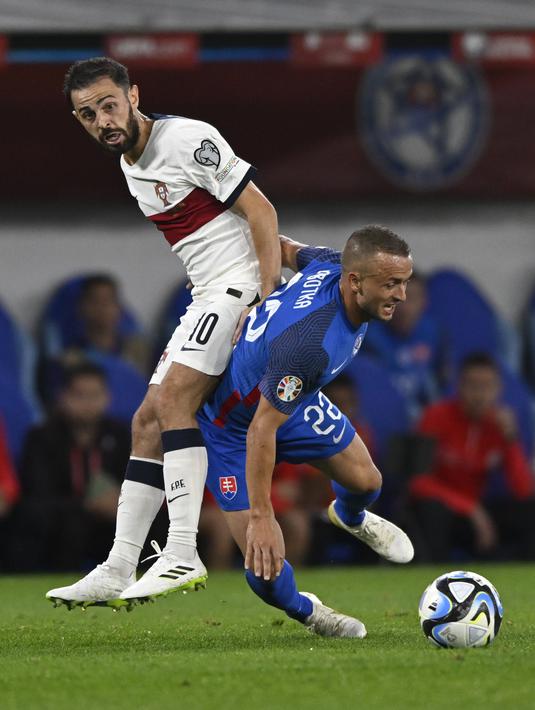 Di laga selanjutnya, Portugal akan menghadapi Luksemburg, Senin 11 September 2023. (AP Photo/Radovan Stoklasa)