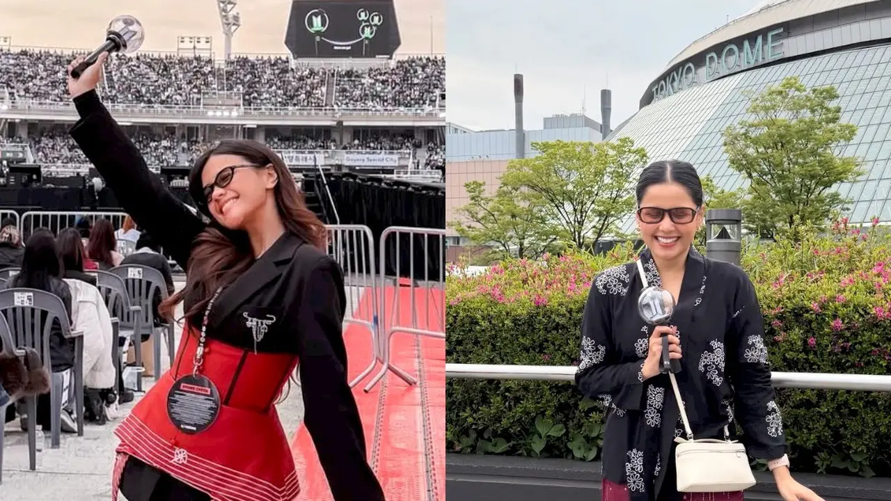 Adu Gaya Audi Marissa dan Yunita Siregar Pakai Batik saat Nonton Konser BTS di Korea, Tampil Bangga Bawa Budaya Indonesia