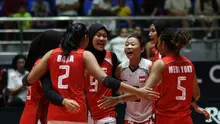 Timnas Voli Putri Indonesia menutup AVC Women's Volleyball Cup 2026 dengan kemenangan atas Australia. (Dok. AVC)