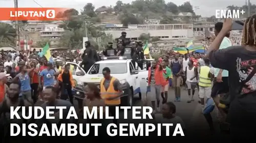 VIDEO: Warga Gabon Gembira! Rayakan Kudeta Militer