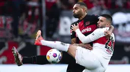 Die Werkself bermain imbang 2-2 melawan tamunya.  (Marius Becker/dpa via AP)