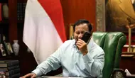Calon presiden nomor urut 02 Prabowo Subianto menerima ucapan selamat via telepon dari Presiden Amerika Serikat (AS) Joe Biden, Jumat (22/3) malam WIB (Istimewa)