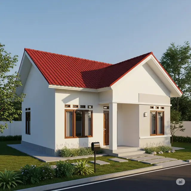 Desain Bentuk Rumah Sederhana Ukuran 4x6 yang Fungsional.