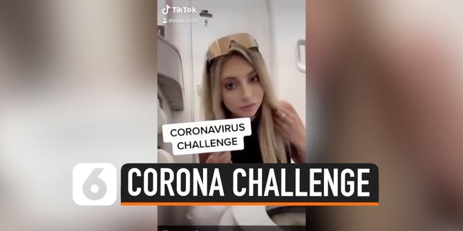 VIDEO: Miris, Wanita Ini Bikin Corona Challenge di Toilet Pesawat