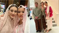 Marcella Zalianty di momen pengajian dan siraman Aaliyah Massaid. (sumber: Instagram/marcella.zalianty)