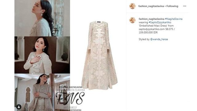 7 Inspirasi Busana Lebaran Ala Nagita Slavina, Simpel dan Elegan