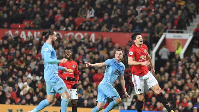 Pertandingan antara Manchester United (MU) vs Burnley di Old Trafford, Kamis (23/1/2020) dini hari WIB, di mana tuan rumah takluk 0-2 (Foto: Burnley FC)
