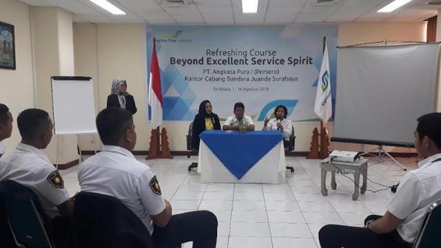 Tingkatkan Pelayanan Angkasa Pura I Gelar Refreshing Bess