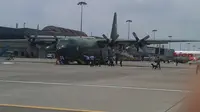 TNI AU Gelar Simulasi Penurunan Paksa Pesawat Asing di Batam
