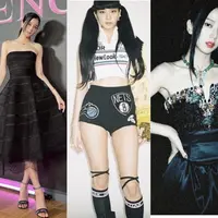 Tampilan Jisoo Blackpink untuk Pink Venom