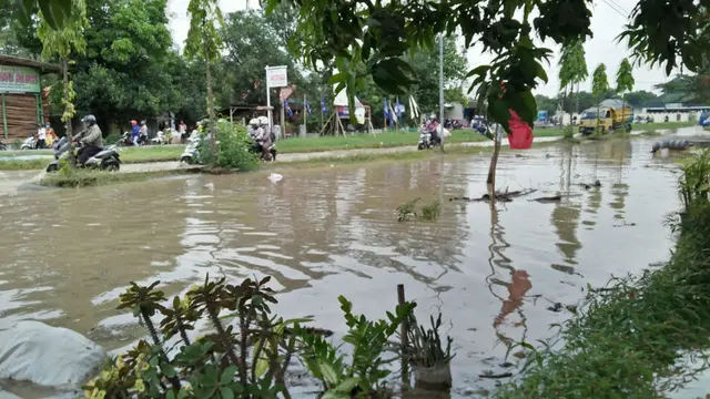 Ribuan Rumah Terendam Banjir Akibat Luapan Sungai Cimanuk Indramayu