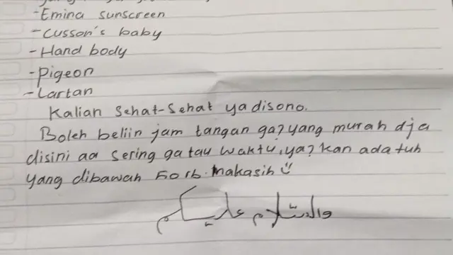 6 Potret Surat Anak Pondok untuk Orang Tua di Rumah Ini Kocak