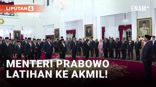 VIDEO: Usai Dilantik, Menteri Prabowo bakal 'Berkemah'