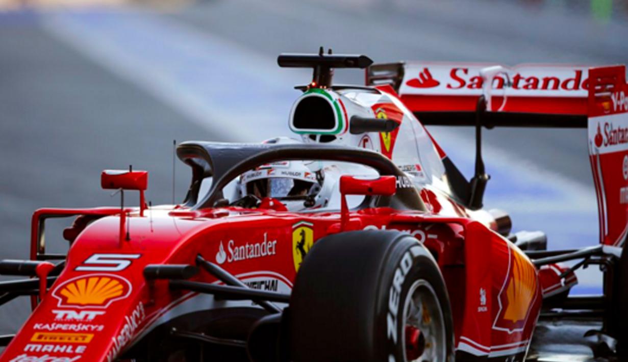 Fungsi Halo-style cockpit protection adalah melindungi pebalap dari benturan saat terjadi tabrakan, kemungkinan FIA akan mengadopsi model ini untuk balapan tahun 2017. (Bola.com/Twitter/Formula1)